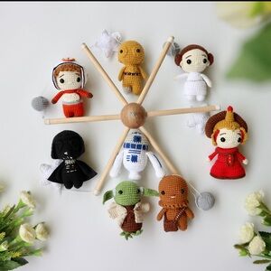 Starwars crochet mobile